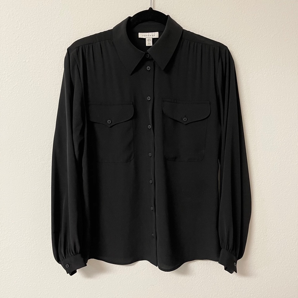 Topshop Button Down Blouse